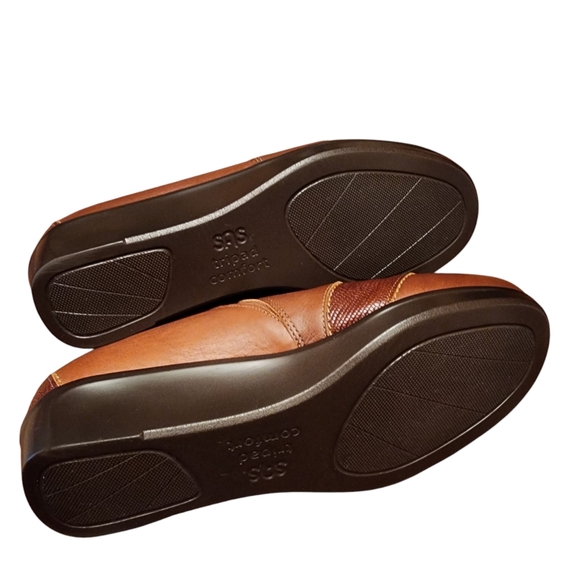 SAS Nora Slip On Brown Leather Women's Loafers Size 9.5 - Picture 9 of 12